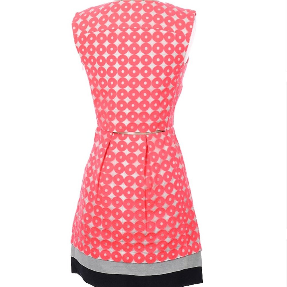 Diane von Furstenberg Hot Pink Sleeveless Dot Dress (Size 0) - Picture 10 of 10